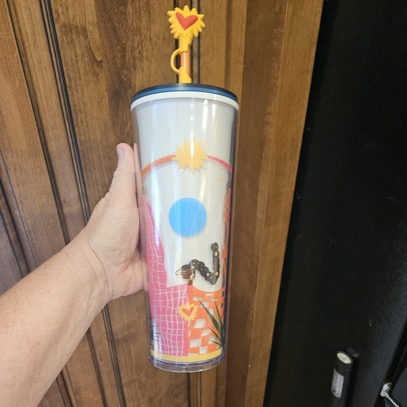 Starbucks 2023 Manuela Guillen Collection with straw cover - Picture 3 of 11